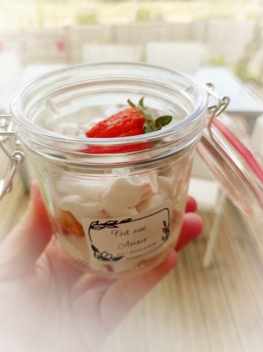 au vrai morceaux de fruits frais